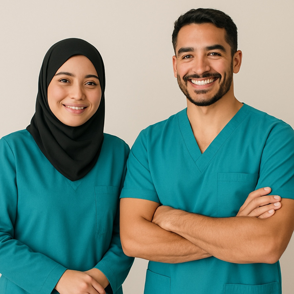 Malaysian healthcare professionals supporting stroke survivors